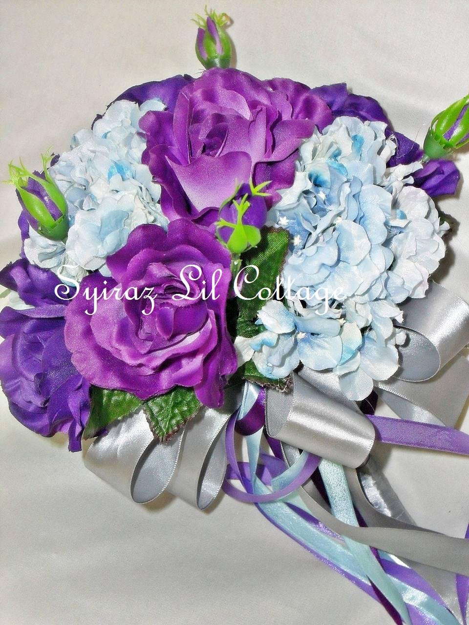 purple and blue wedding