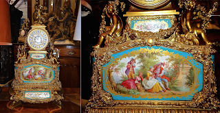 Изумительные антикварные часы с Севрский расписным фарфором. ок.1850 г. Резная позолоченная бронза, Севрский расписной фарфор. 40/23/70 см. 16000 евро. Изумительные антикварные часы с Севрский расписным фарфором. ок.1850 г. Резная позолоченная бронза, Севрский расписной фарфор. 40/23/70 см. 16000 евро.