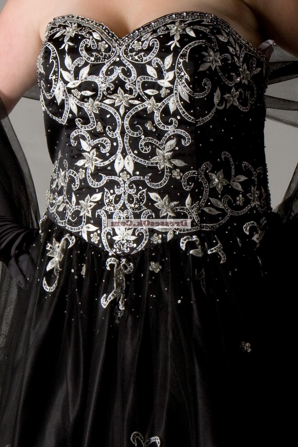 Wonderful ball gown sweetheart-neck floor-length embroidery plus size