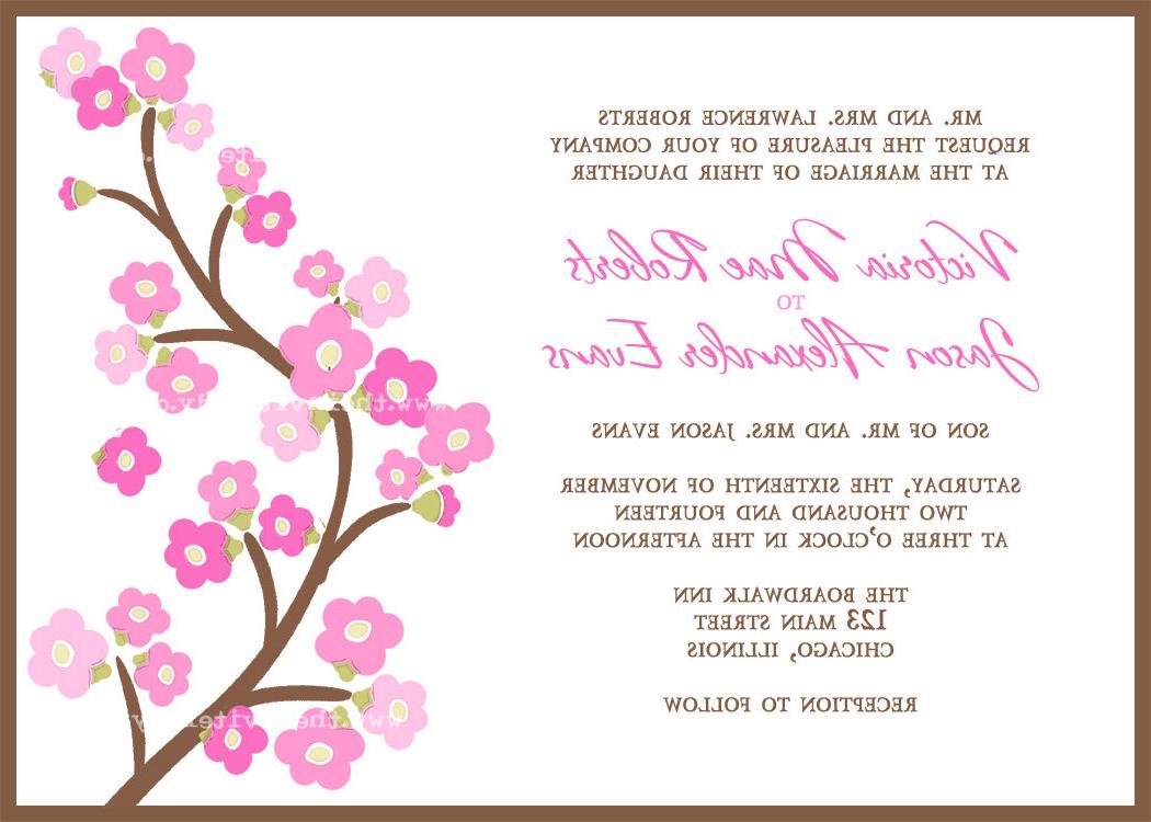 Wedding Invitations with Floral Design, 100 Sets, Not a Deposit Listing