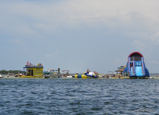 A closer vire of Crab Island