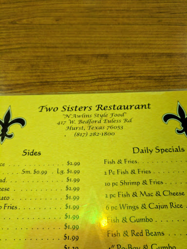 American Restaurant «Two Sisters Restaurant», reviews and photos, 417 Bedford Euless Rd, Hurst, TX 76053, USA