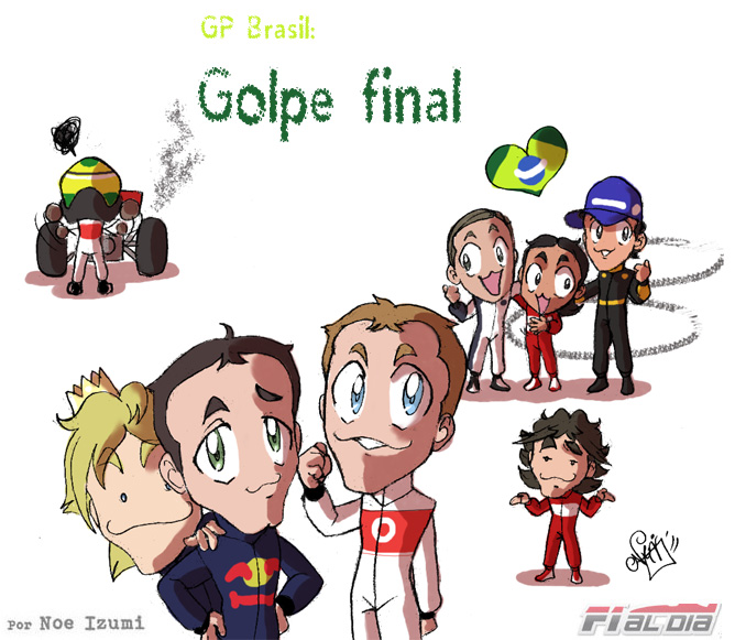 анимешная картинка Noe Izumi по финальному этапу сезона - Гран-при Бразилии 2011