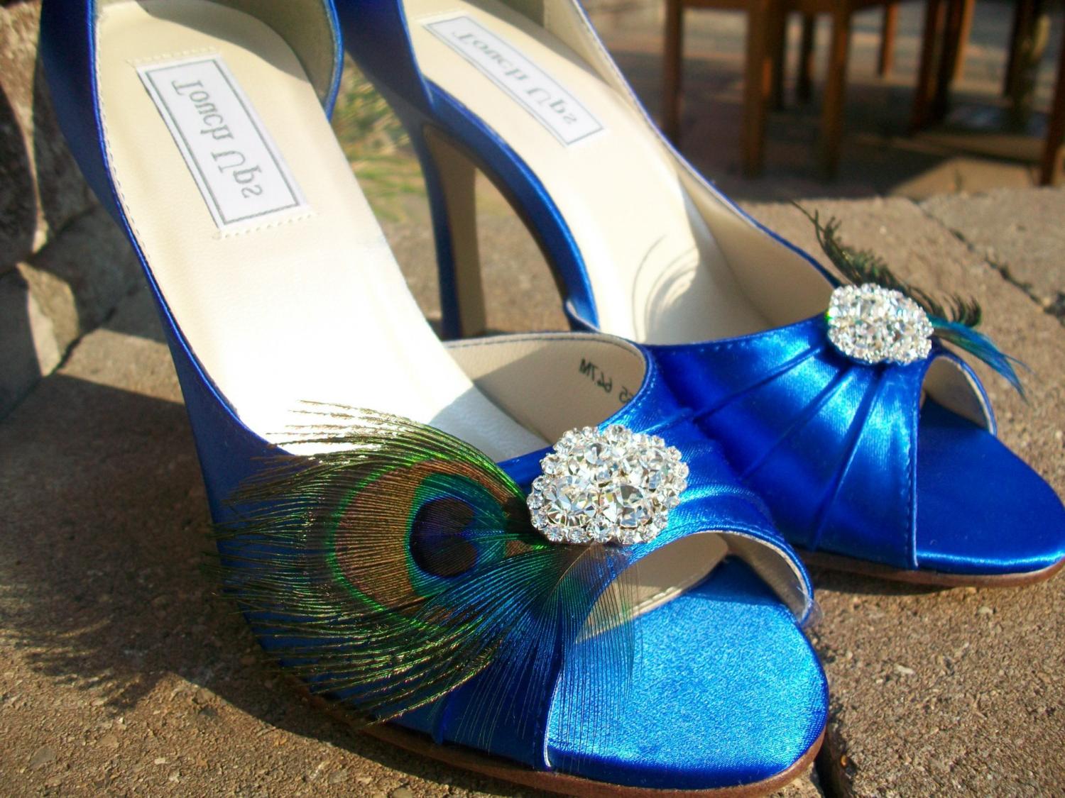 Peacock Blue Wedding Satin