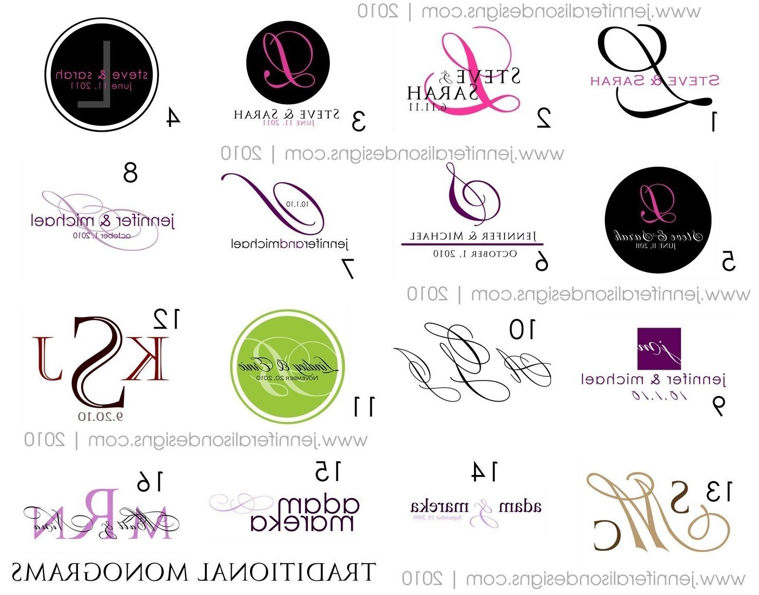 Wedding Monograms, Business Logos, Custom Invitations     Jennifer Alison