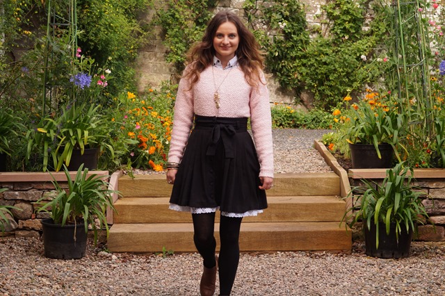 candyfloss jumper and a pettycoat skirt