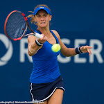 TORONTO, CANADA - AUGUST 8 :  Lesia Tsurenko in action at the  2015 Rogers Cup WTA Premier tennis tournament
