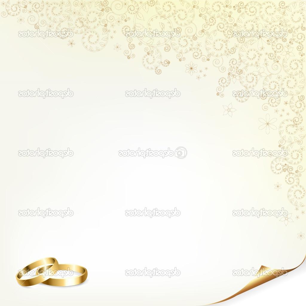 Wedding Background With Gold