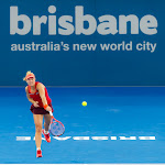 Angelique Kerber in action at the 2016 Brisbane International