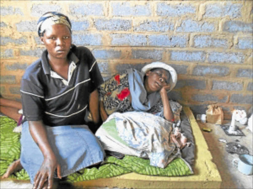 GIVING UP HOPE: Elizabeth Mmupele and her mother Martha at their home. Photo: Boitumelo Tshehle