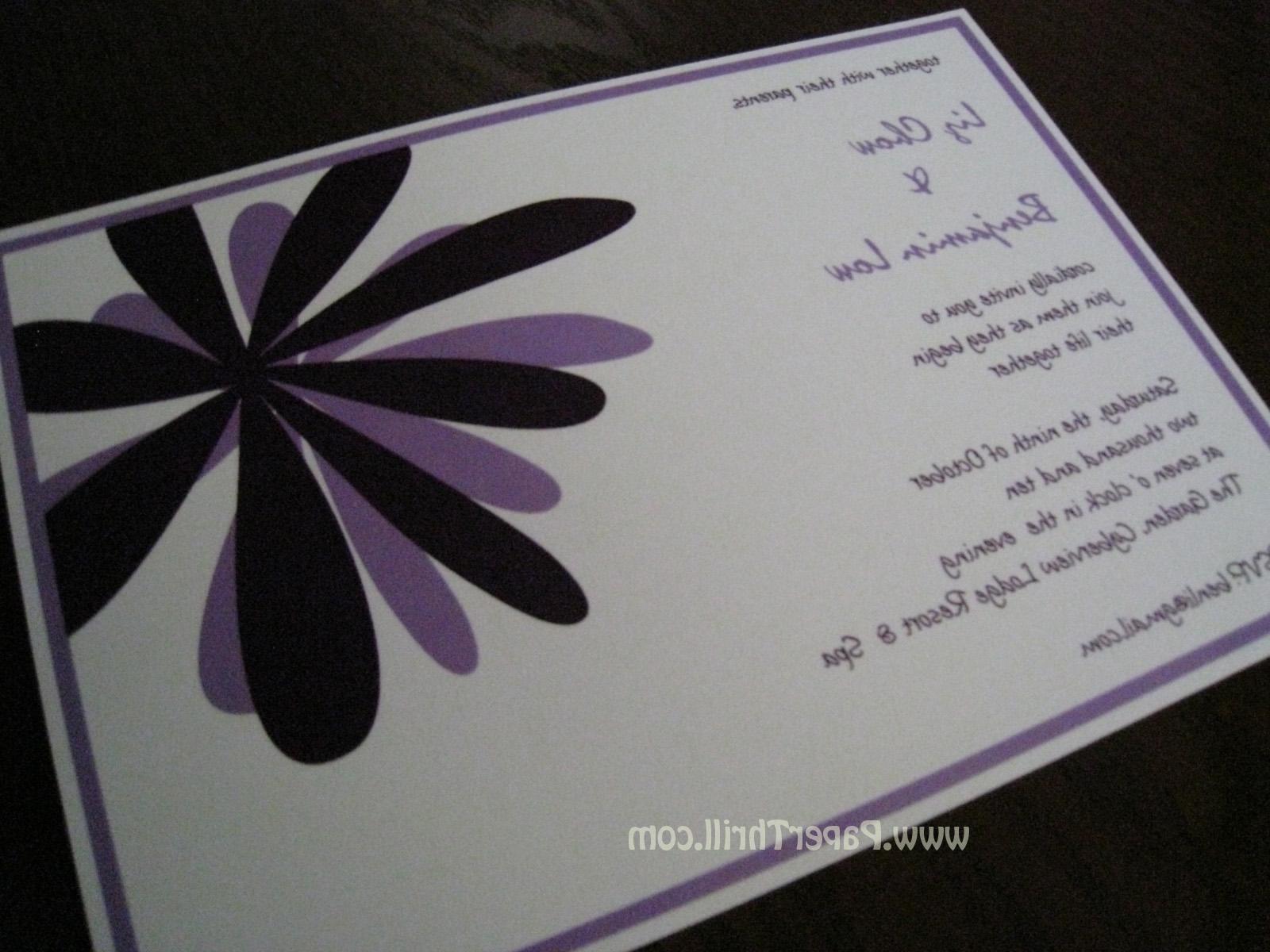 Double daisy wedding card