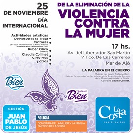 Actividades por el Día de la Eliminación de la Violencia contra la Mujer