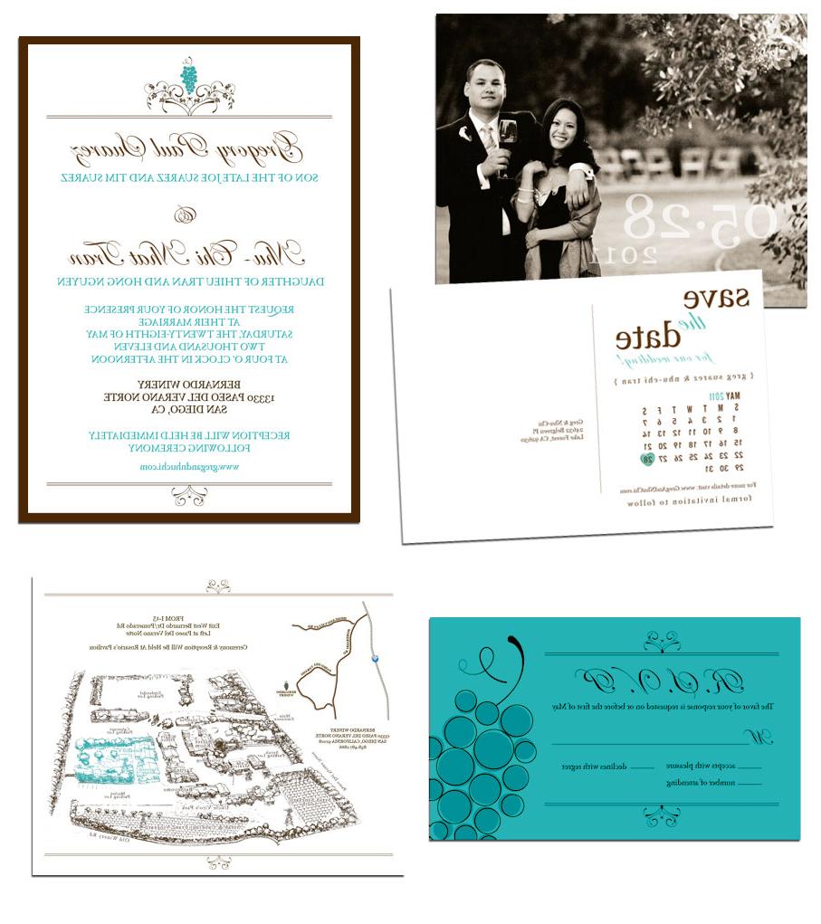 teal and brown wedding colors