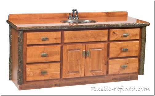 rustic-bath-decor-Hickory-6-ft-Vanity