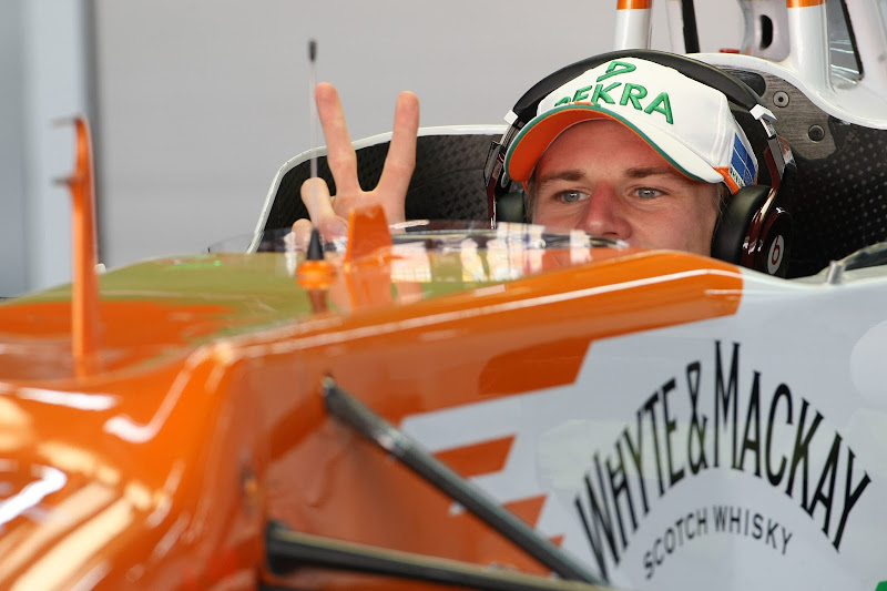 Нико Хюлькенберг в кокпите Force India на Гран-при Кореи 2012