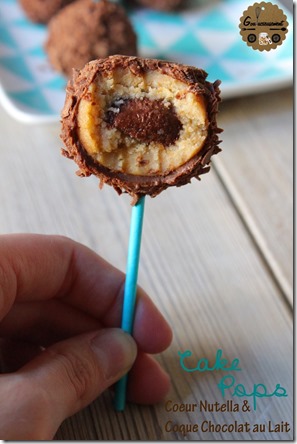 Cakes Pops Coeur Nutella & Coque Chocolat au Lait 11