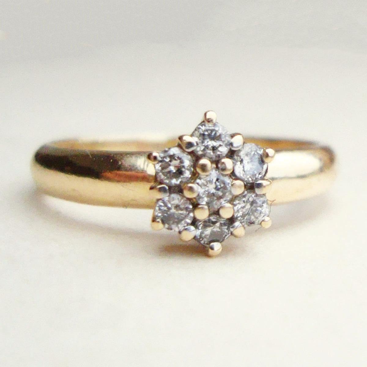 Victorian Seven Diamond 18k