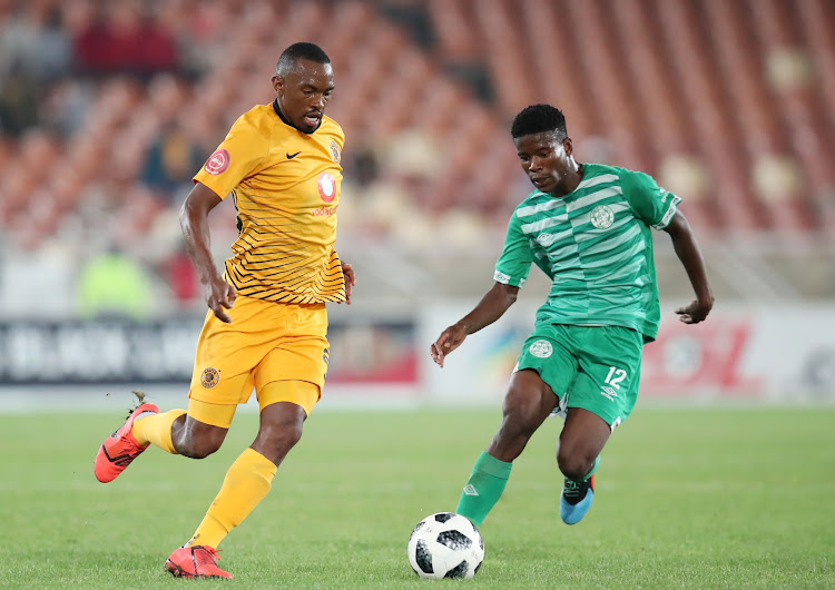 Bernard Parker (L) of Kaizer Chiefs challenged by Neo Maema (R) of Bloemfontein Celtic during an Absa Premiership match. Maema is looking to nail down a regular starting place at Celtic.