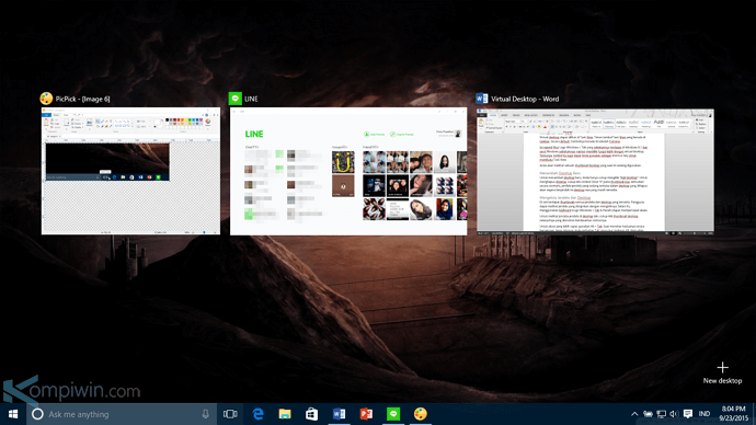 virtual desktop di windows 10 7