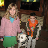 Hannah and Bryan with an Anheuser-Busch dalmation at the Anheuser-Busch Brewery in St Louis 03192011