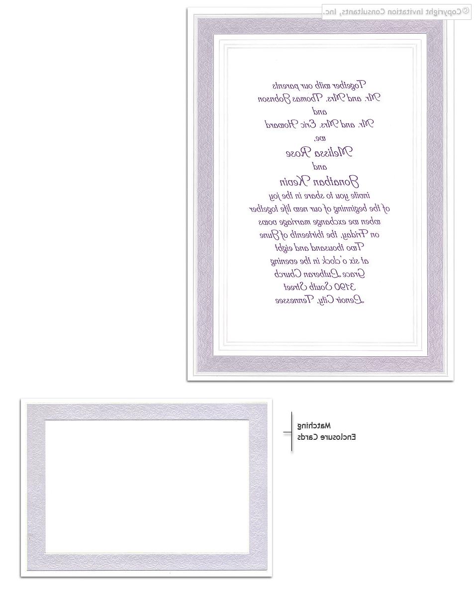 Perfection In Purple - Wedding Invitations by Invitation Consultants.