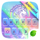 App Download Rainbow Unicorn GO Keyboard Animated Them Install Latest APK downloader