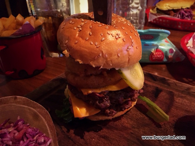 Hickory’s All American XXXL Roadhouse Burger