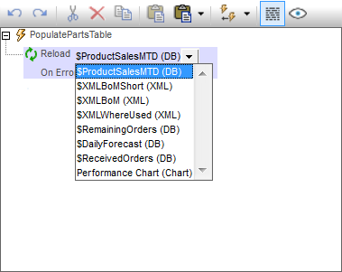 MobileTogether Reload Action for Mobile Data Sources and Charts