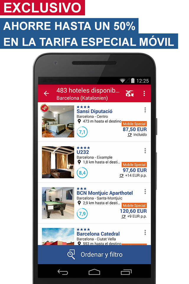 Android application Hotel Search HRS (New) screenshort