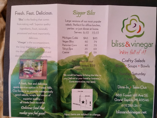 Restaurant «Bliss & Vinegar», reviews and photos, 888 Forest Hill Ave SE, Grand Rapids, MI 49546, USA