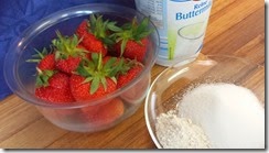 Zutaten für den Erdbeer-Lassi