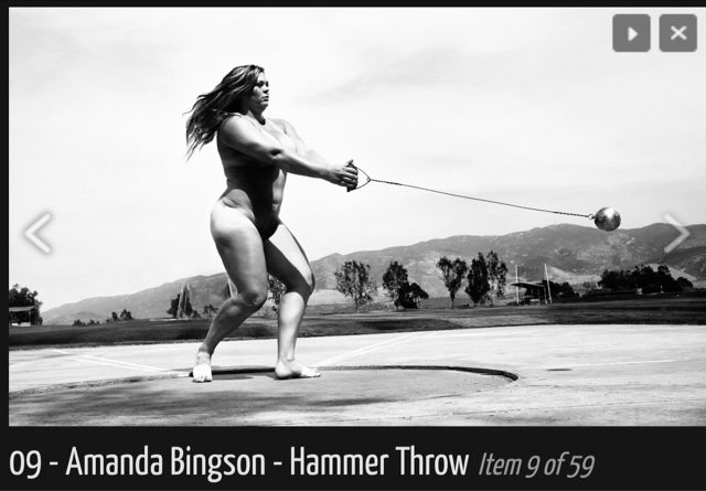 Bingson nude amanda Hammer Thrower