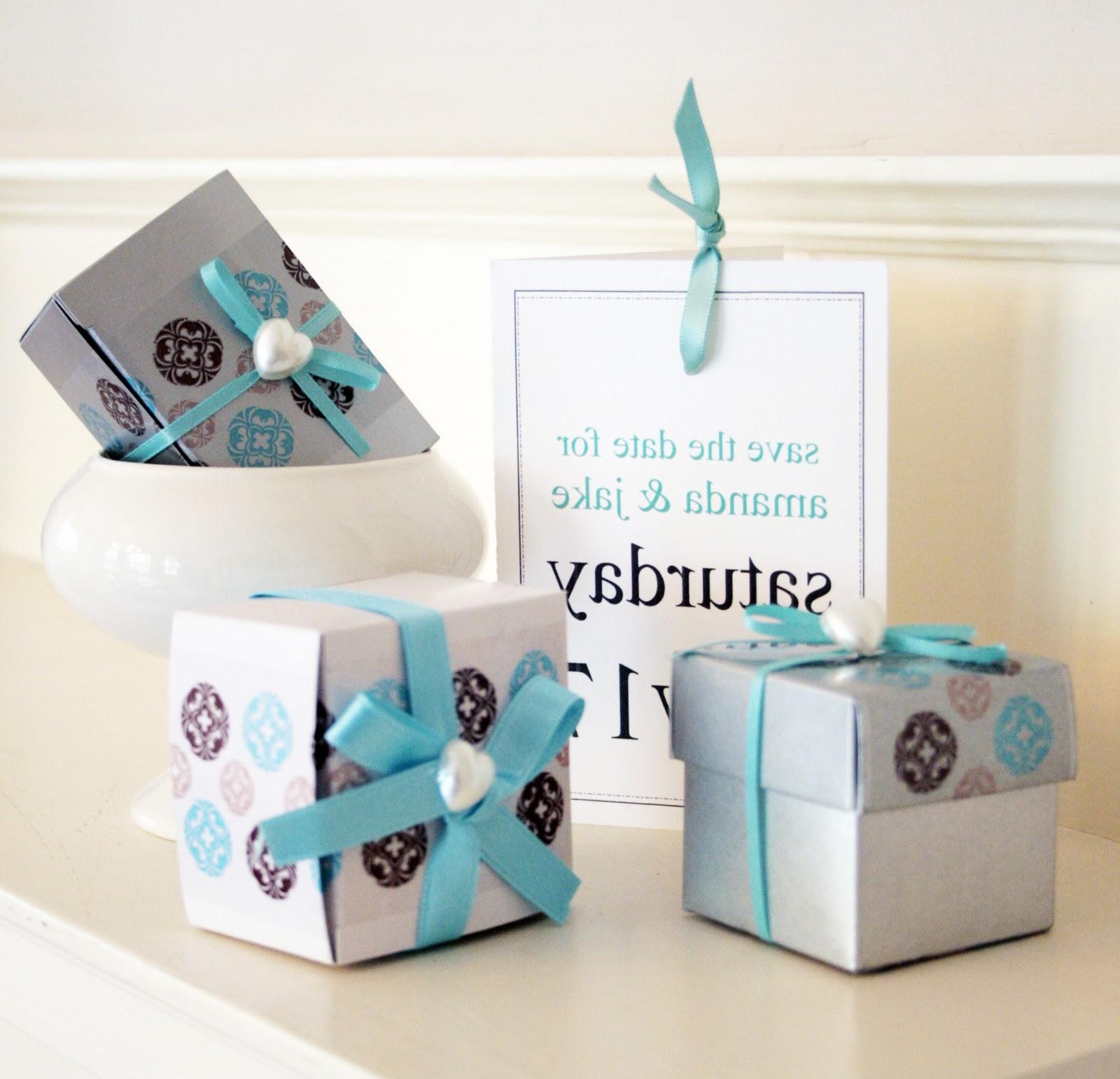 Turquoise and Chocolate Favors