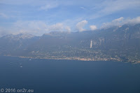 Am Gardasee. Auf der "Schauderterasse" des Hotel Paradiso in Pieve di Tremosine.