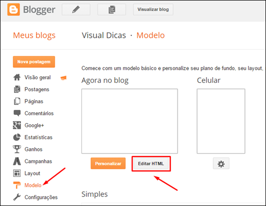 Como inserir uma lista de links relacionados no seu Blogger - Visual Dicas