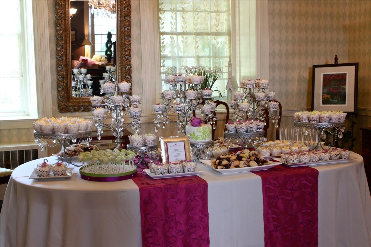 the cupcake display for