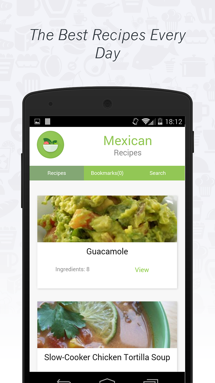 Android application Mexican Cuisine: Recipes screenshort