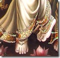 [Krishna's lotus feet]