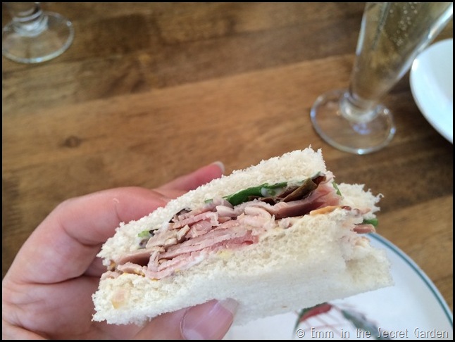 The Delicious ham sandwich at the Secret Garden Kent