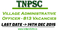 TNPSC VAO Recruitment 2015 Apply Online
