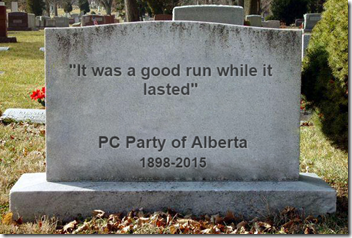 PC Party of Alberta - "It was a good run while it lasted"