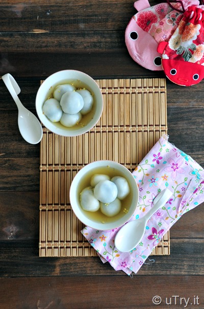 Check out this video tutorial on how to make this authentic Black Sesame Dumplings with Ginger Syrup 薑茶芝麻湯丸  http://uTry.it
