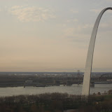 The St Louis Arch from our hotel room window 03202011b