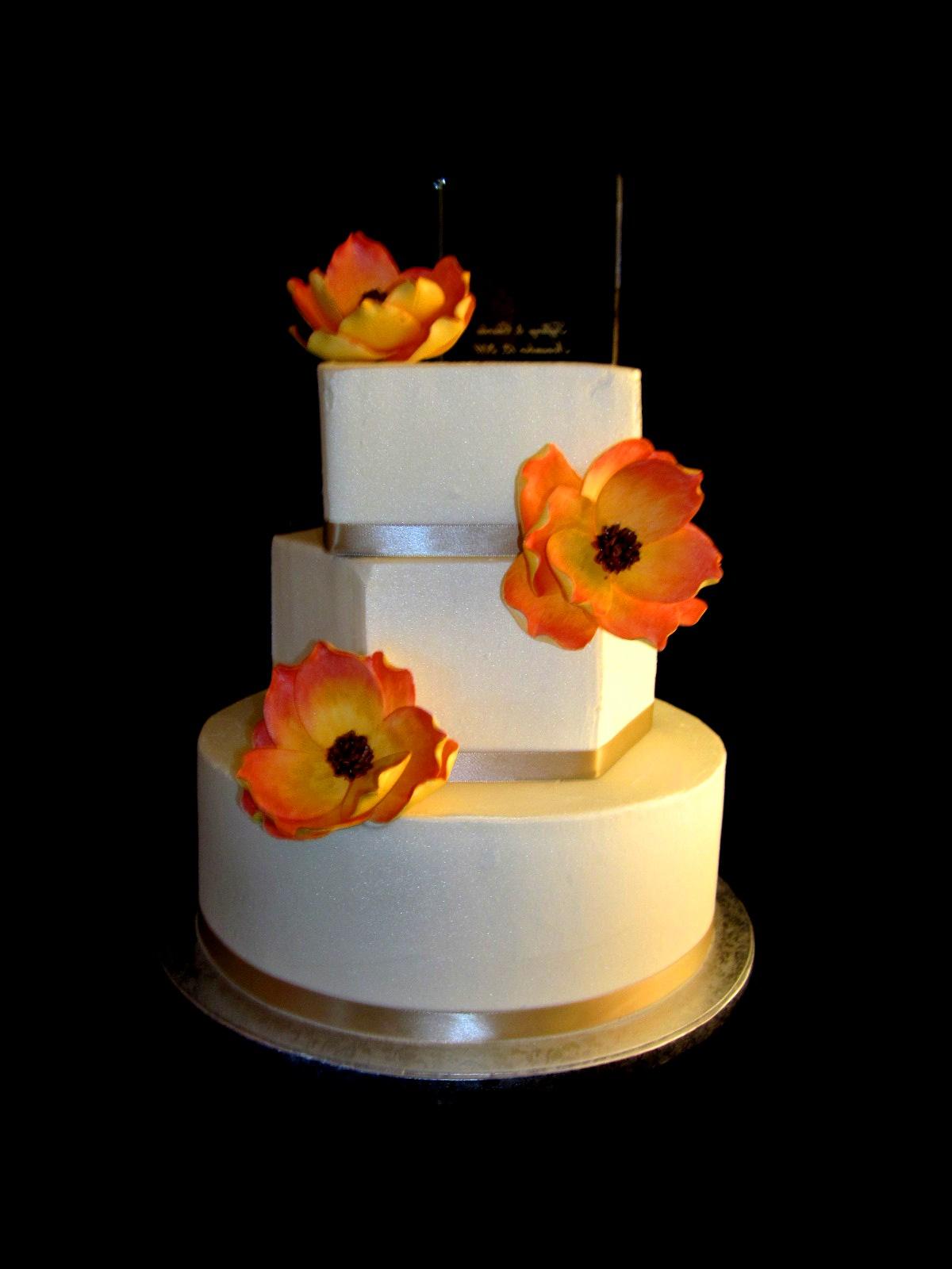 fall 3 tier wedding cake