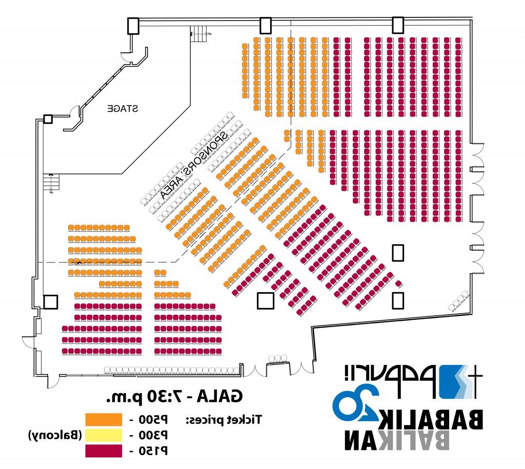 Seating arrangement for Gala