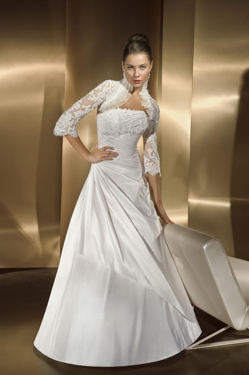 Satin Lace Wedding Dress