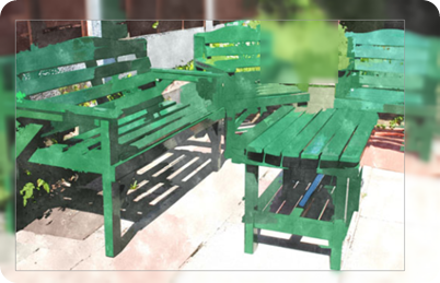 green bench