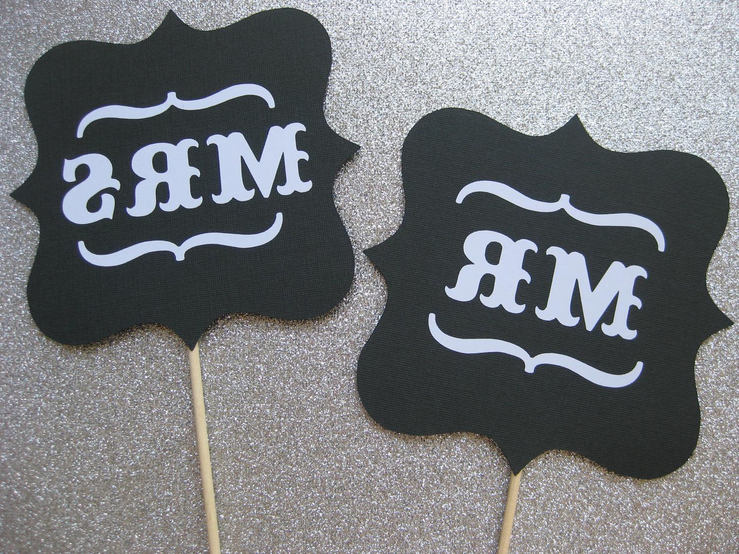 Mr and Mrs Wedding Signs
