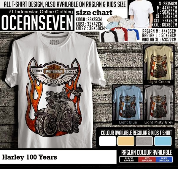 Kaos Motor Harley 100 Years