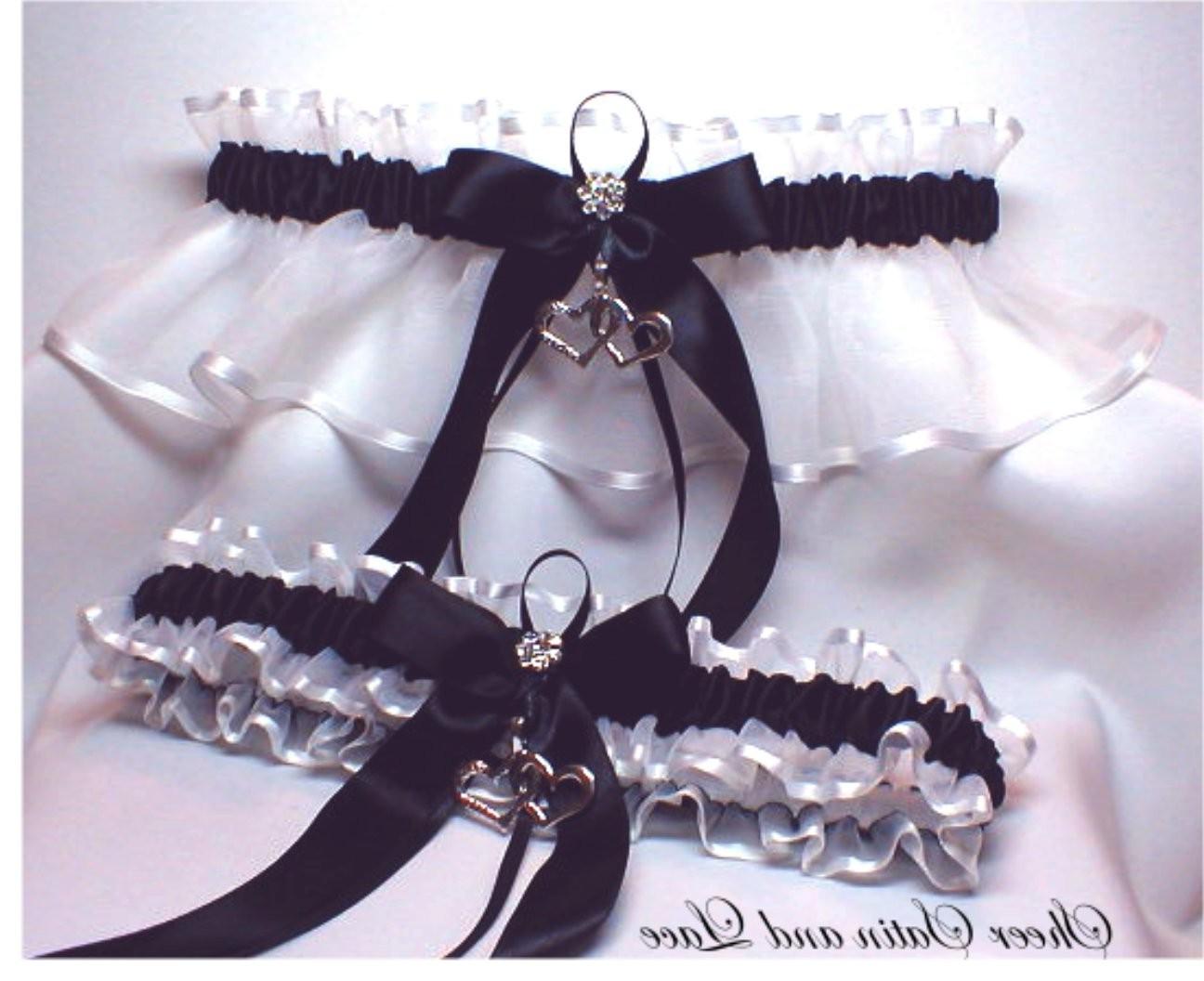 DOUBLE HEART Wedding garters